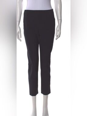 Veronica Beard Black Slim Cropped Dress Pants